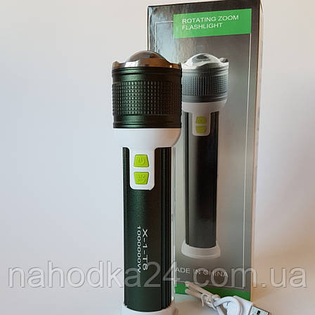 Ліхтар ручний X-1-T6 USB, фото 1