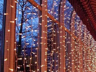 Гірлянда 150 л. LED Штора 3 м.* 1 м. білий дріт М