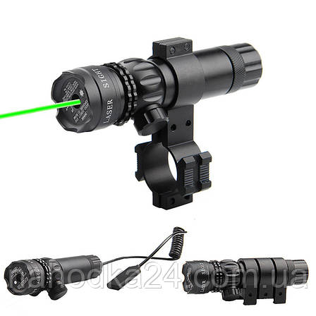 Лазер із кріпленням зелений Laser Sight Scope green, фото 1