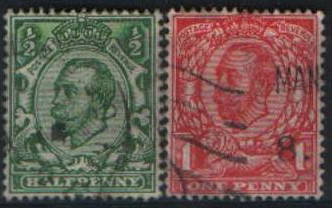 Марки Великобританії 1912 рік
