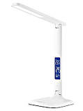 LED-лампа настільна VIDEX VL-TF05W 7 W 3000-5500 K 220 V (15 режимів, годинник, календар, термометр, будильник), фото 3