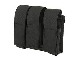 Потрійний подсумок для гранат 40mm - Black [8FIELDS]