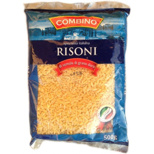 Макарони твердих сортів Combino «Risoni» (італійські макарони комбино у формі рису), 500 кг.