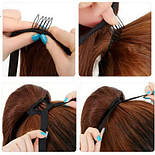 Натуральний накладний хвіст 60 см. Колір #613 Блонд, фото 4