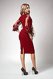 Сукня мод №704-6, розміри 40 червоне, фото 2