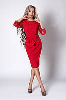 Сукня мод №704-6, розміри 40 червоне
