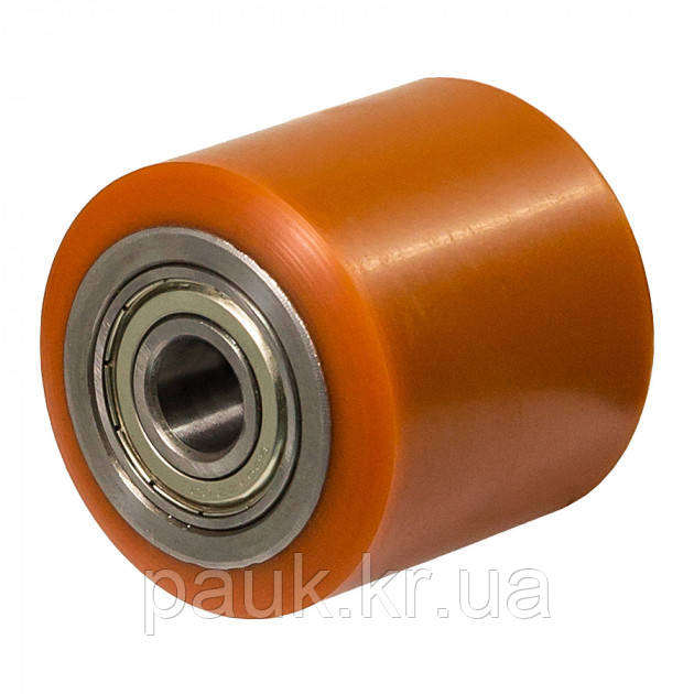 Підвилочний ролик 9-80х90-B (серія 9) Ø 80х90мм, поліуретановий ролик для рокли та штабелера, фото 1