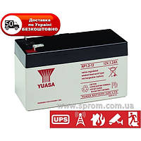 Аккумулятор Yuasa NP 1,2-12 для ИБП (UPS), пожарной сигнализации, аварийного освещения