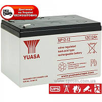 Аккумулятор Yuasa NP 12-12 для ИБП (UPS), пожарной сигнализации, охранной сигнализации