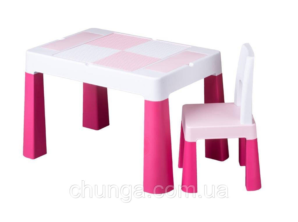Комплект дитячих меблів Tega Baby MULTIFUN (стіл + стілець) (рожевий(Pink))