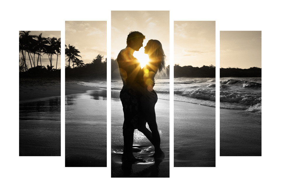 Модульна картина на полотні на стіну для інтер`єру/спальні/прихожої DK Пара 108х80 см (DKPM5-150)