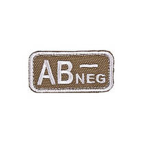 Шеврон на липучці група крові АВ- (четверта негативна), фото 5