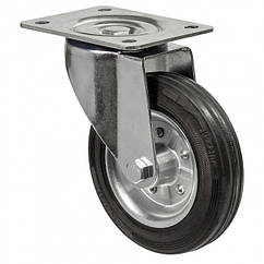 Колесо 3102-N-150-R(31 "Norma") Ø 150 мм, поворотне колесо, гумове колесо на візок, вантажне колесо на транспортне обладнання