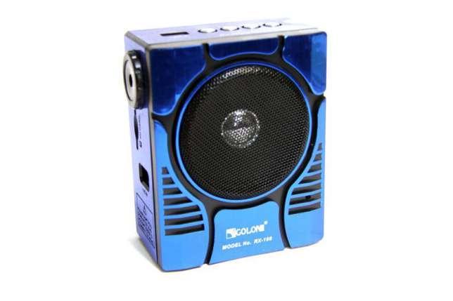 Радиоприемник колонка MP3 Golon RX-188 MIC Blue, фото 1