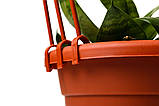 Підвіска горщик для квітів коричнева, фото 6