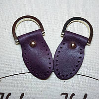 Набір пришивних елементів з півкільцями. Колір Бордо