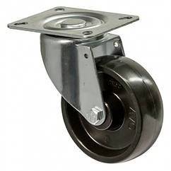 Колесо 4302-NT-080-Р, Ø 80 мм, колесо поворотне з кронштейном, 43 Norma Therm, колесо з фенолу термостійке, колесо на виробництво