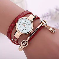 Стильний жіночий годинник, браслет на руку «Your time» (червоний)