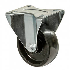 Колесо 4307-NT-100-P, Ø 100 мм, неповоротне колесо з кронштейном, 43 Norma Therm, термостійке колесо на візок