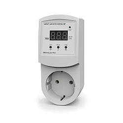 Добовий Таймер цифровий в розетку DEUS Electro ТС-16Р (16А, 220В)