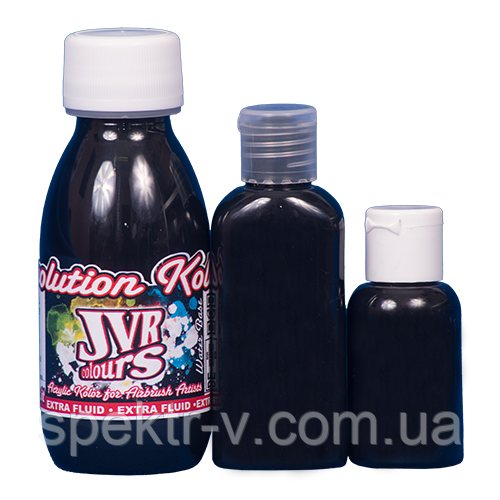 Фарба для аерографа JVR Revolution Kolor, opaque black #105,120 мл, фото 1