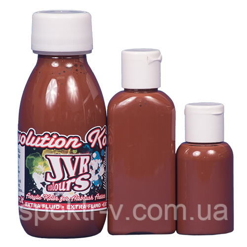 Фарба для аерографа JVR Revolution Kolor, opaque burnt sienna #113,120 мл, фото 1