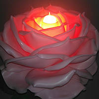 Светильник ночник роза розовая Ростовые цветы из изолона