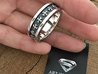 Серебряное мужское кольцо Chrome Hearts