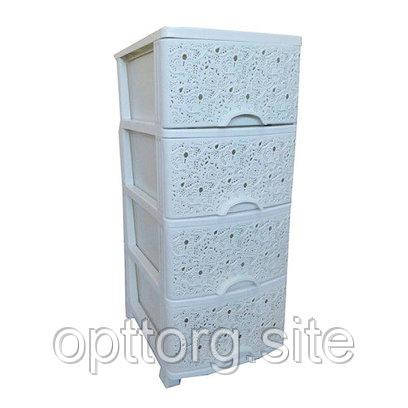 Комод ажурний 37,5х45,5х90 см Elif Plastik 293