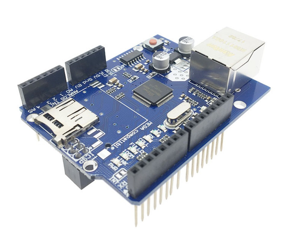 Модуль Arduino R3 W5100 Ethernet Micro SD Card