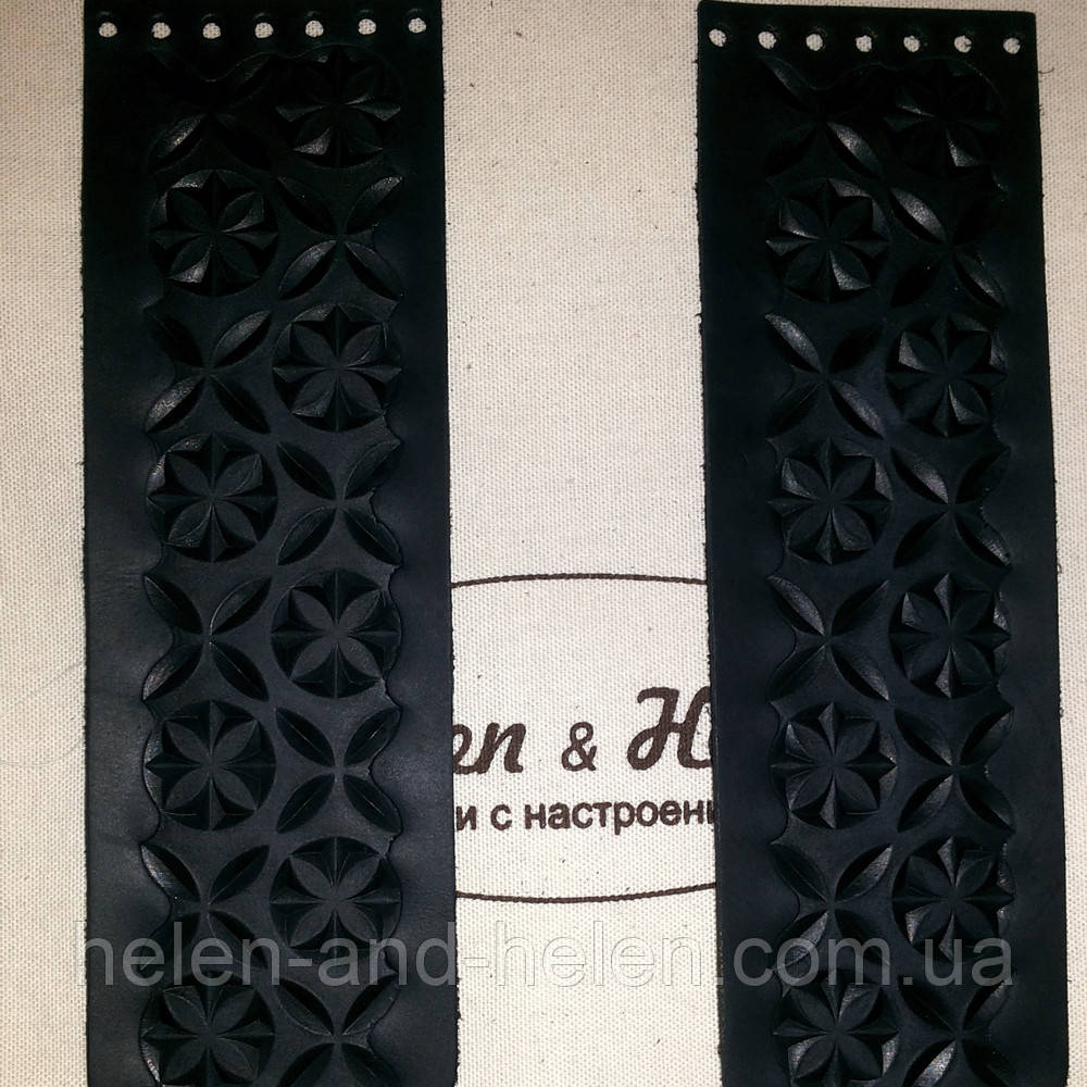 Клапан вузький "Орнамент" синього кольору, фото 1