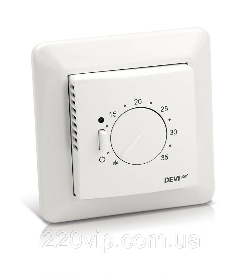 Devireg 532 (140F 1037) Терморегулятор з датчиком підлоги та повітря (механічний), термостат Діві, датчик темпера, фото 1