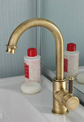 Бронзовий змішувач для раковини високий Bugnatese Athena 8513BR