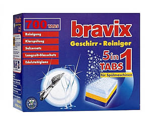 Таблетки для посудомийних машин Bravix 5в1 700 шт (4000317150029)