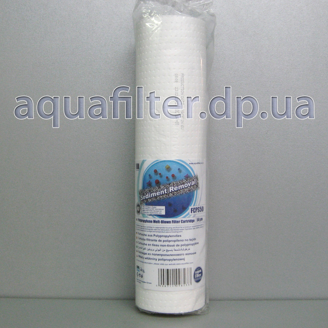 Картридж полипропиленовый Aquafilter FCPS50 50 мкм 10" - фото 1 - id-p344840060