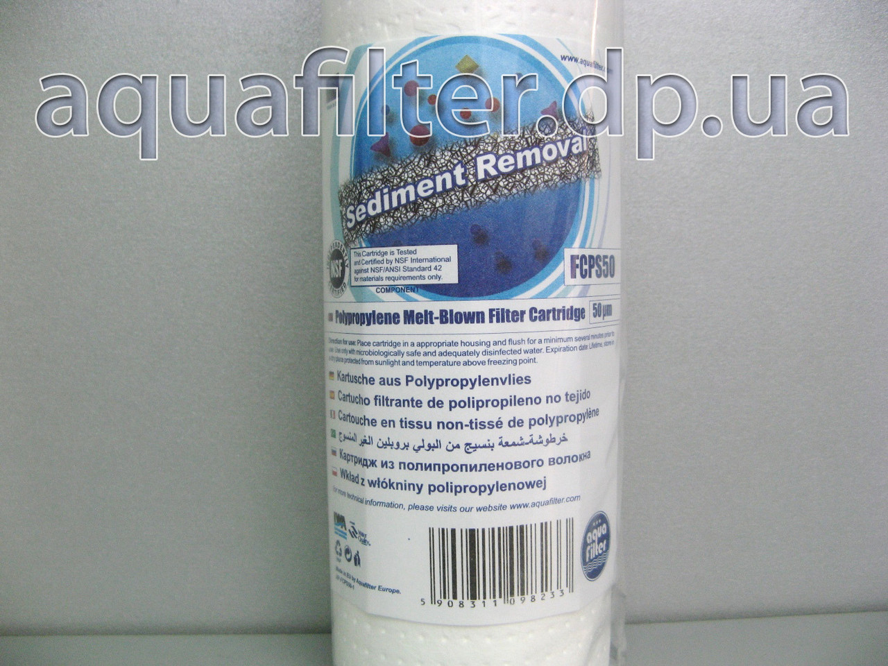 Картридж полипропиленовый Aquafilter FCPS50 50 мкм 10" - фото 2 - id-p344840060