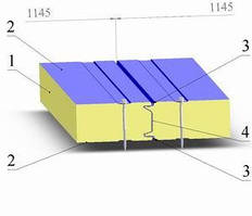 Сендвіч панель ППУ 60 мм