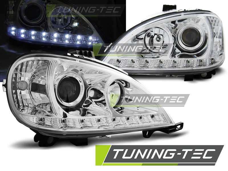 Передні фари тюнінг оптика Mercedes ML W163
