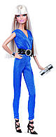 Лялька Барбі в блакитному комбінезоні Висока мода — The Look: Blue Jumpsuit Barbie (BCP90)