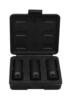 1/2" набір головок ударних тонкостінних 3пр. 6-гр(17,19,21 мм) в кейсі