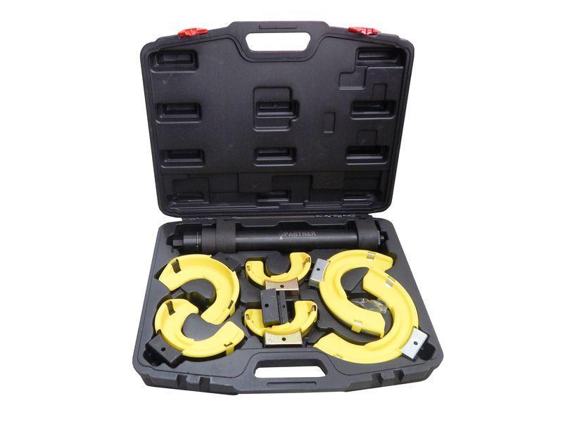 Стяжка пружин універсальна в кейсі з пластиковими накладками 7пр. РА-2536, фото 1