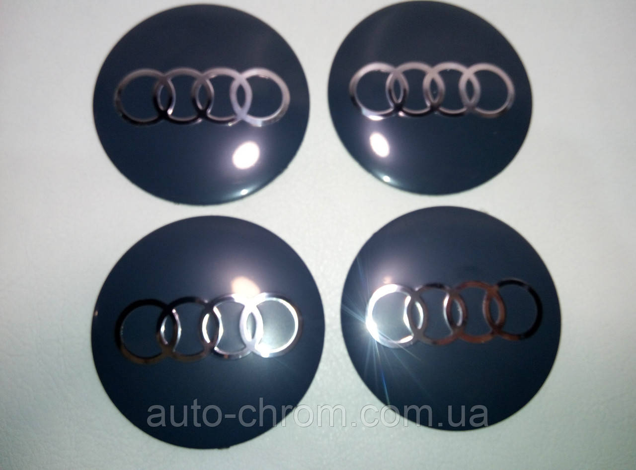 Наклейка опукла на ковпачок диска Audi 120 мм, фото 1
