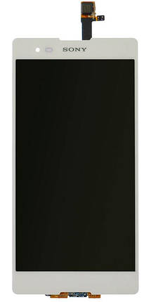 Дисплейний модуль Sony D5322 Xperia T2 Ultra DS білий, фото 2