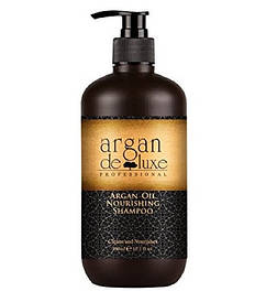 Поживний шампунь з аргановою олією De Luxe Professional Argan Oil Nourishing Shampoo 300 ml