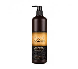 Поживний шампунь з аргановою олією De Luxe Professional Argan Oil Nourishing Shampoo 500 ml