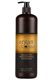 Поживний шампунь з аргановою олією De Luxe Professional Argan Oil Nourishing Shampoo 1000 ml