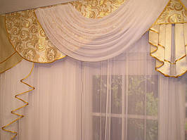 Готовый ламбрекен "Касандра", ширина 300см