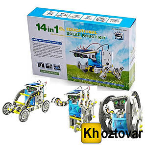 Конструктор робот на сонячних батареях Solar Robot 14 в 1