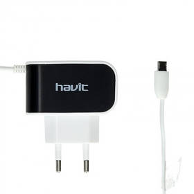 Зарядний пристрій Havit HV-UC215 micro usb black/white