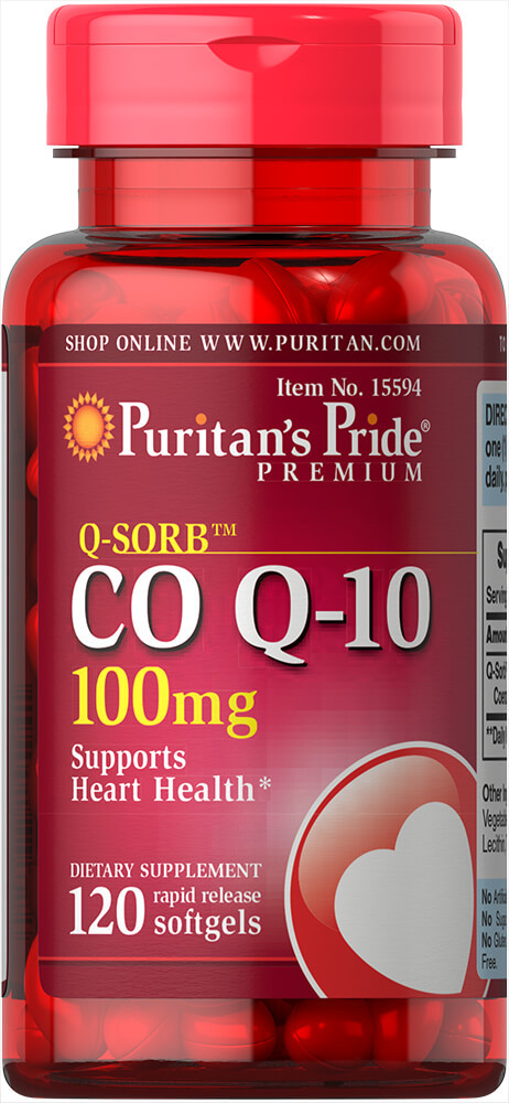 Puritan's Pride CO Q-10 100 mg, Коензим Q10 (120 капс.)